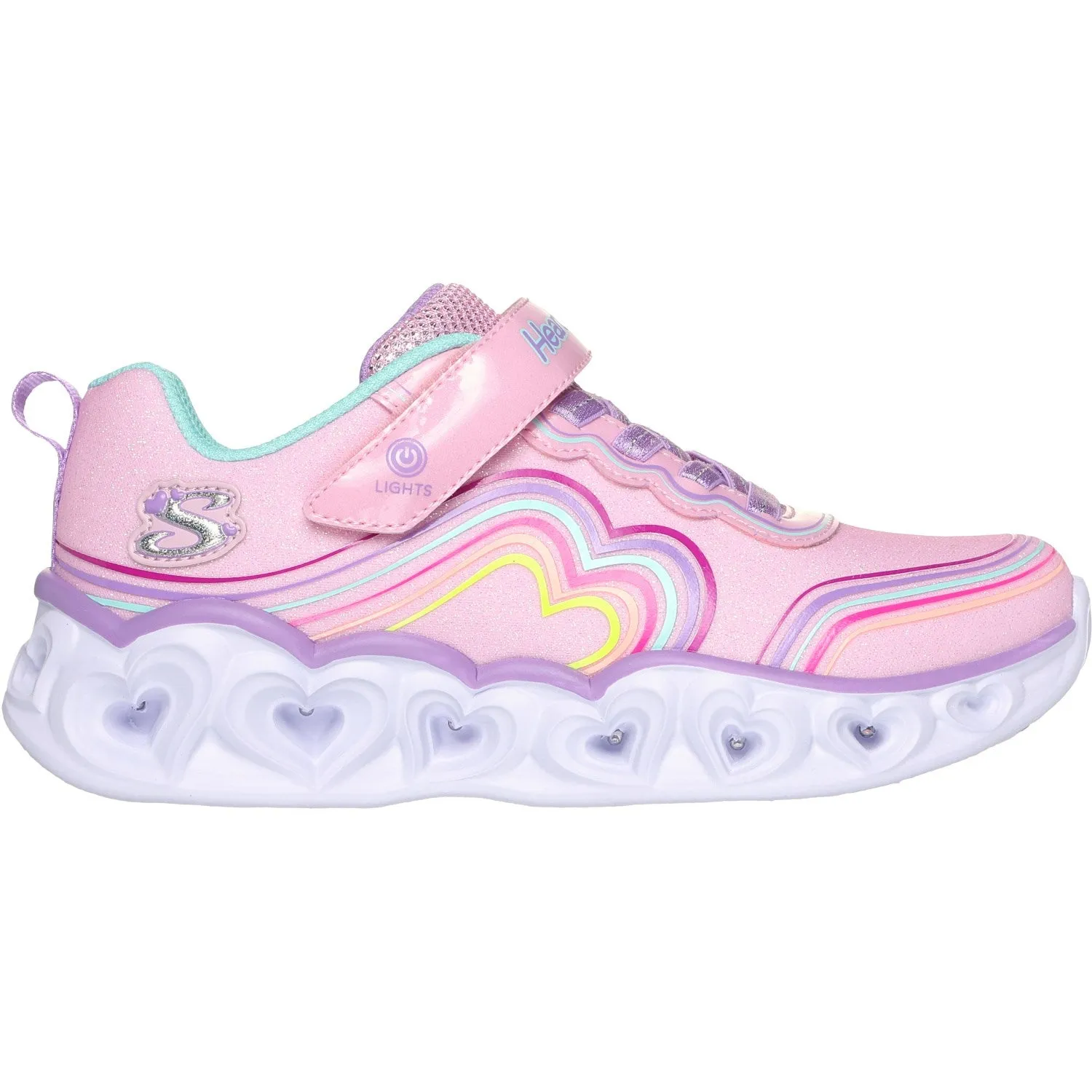 Elastic Sling Skechers Heart Lights - Retro Hearts Sneakers