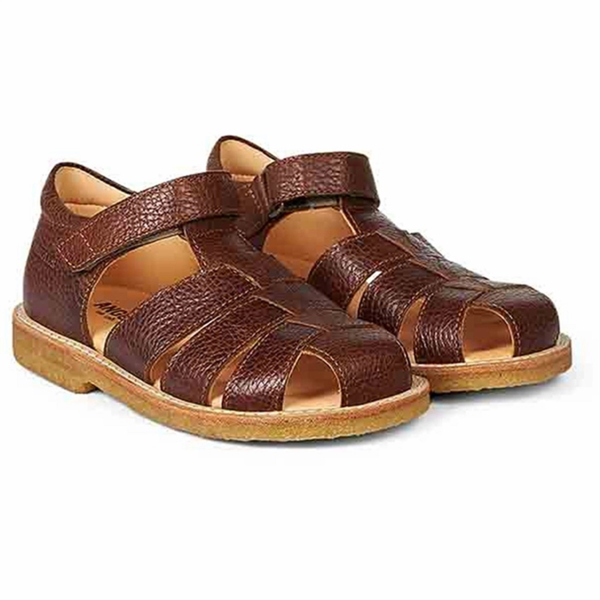 Insole Cushion Toe Space Angulus Sandal W. Velcro Medium Brown