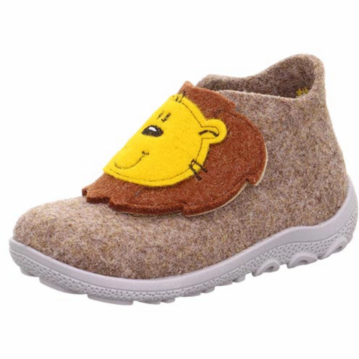 Superfit Beige/Grey Happy Octi Slippers With Warm Lining Quick Walk Closed Toe
