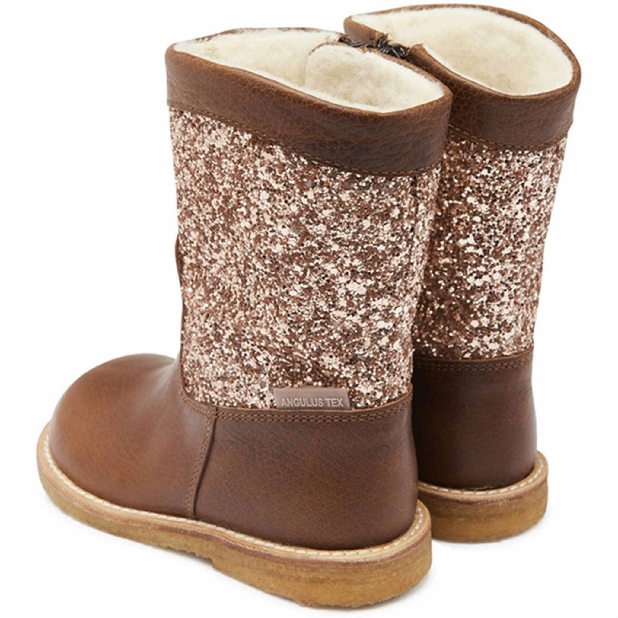 Angulus Tex Boots With Zipper Cognac/Maple Thermal Core Rural Traveler