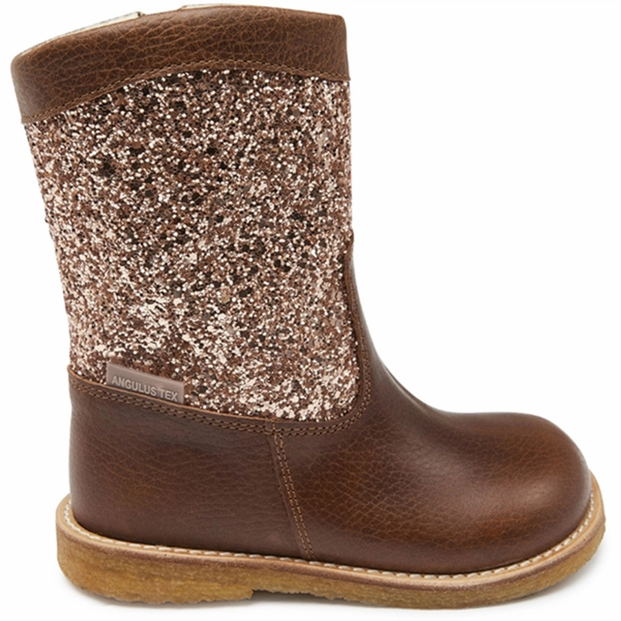 Sturdy sole Rough Ready Angulus Tex Boots With Zipper Cognac/Maple