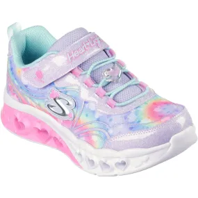 Internal Sling Skechers Purple Flutter Heart Lights Groovy Swirl