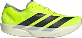 adidas Adizero Takumi Sen 11 Mens Running Shoes - Yellow Cushioned Collar Lining