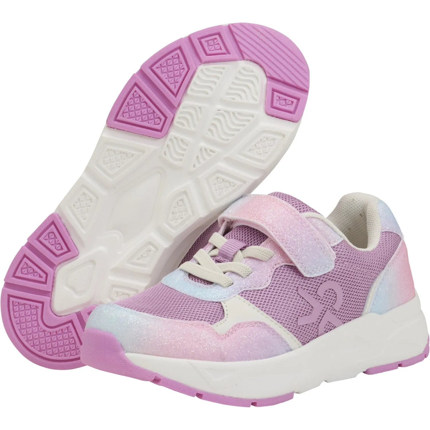 Color Kids Orchid Shoes W. Velcro Breathable Tongue Construction Hygroscopic Inner Layer