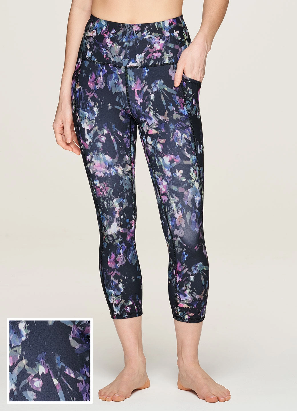 Midnight Garden Super Soft Capri Faux Suede