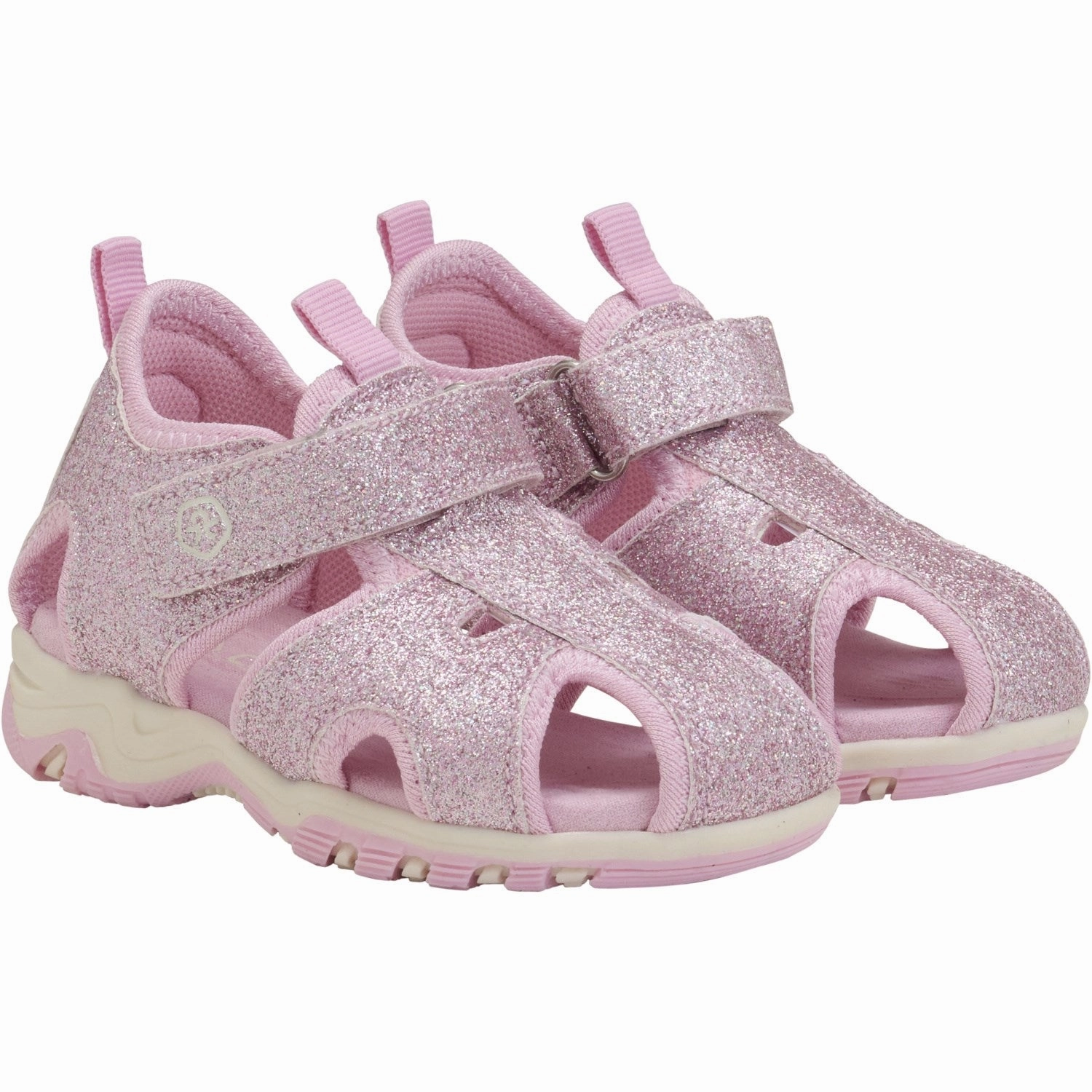 All-Day Use Seaside Wear Color Kids Coral Blush Baby Sandals W. Velcro Strap