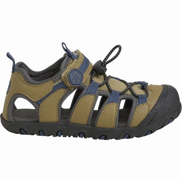 Rapid Evaporation Fabric Color Kids Hiking Sandals Fennel Seed