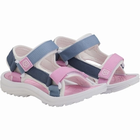 Color Kids Orchid Colorblock Sandals W. Velcro Comfortable For Fitness
