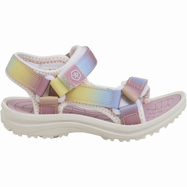Color Kids Sandals with Velcro Foxglove Odorless Lace Up Design