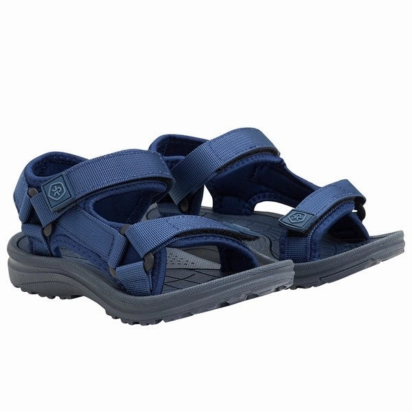 Summer Footwear Style Color Kids Sandals with Velcro Total Eclipse