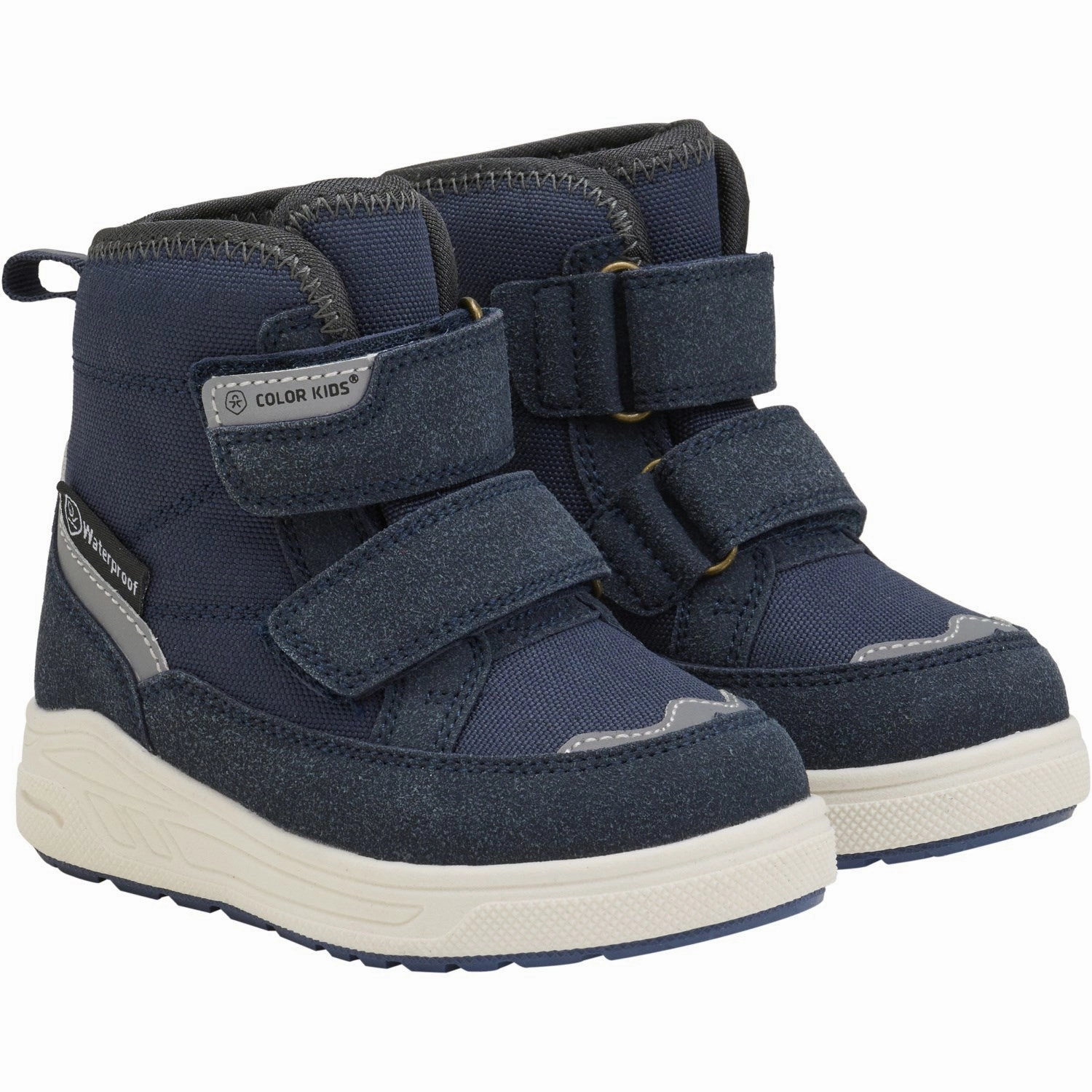 Color Kids Total Eclipse Boots W. Velcro Waterproof Breathable All Day Worker