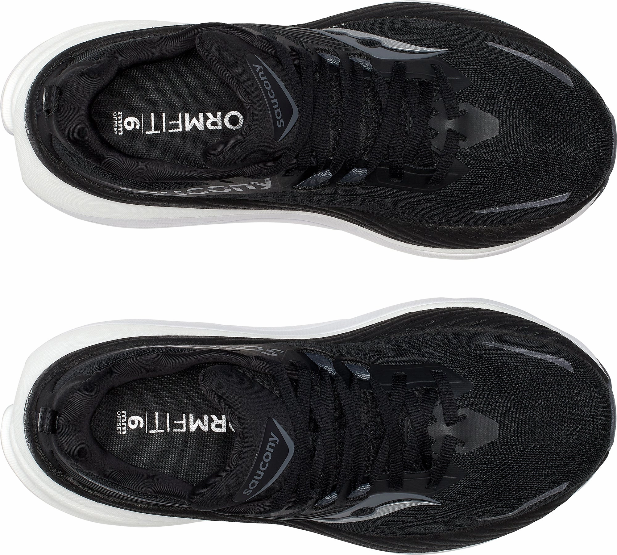 Saucony Hurricane 24 Womens Running Shoes - Black Classic Design