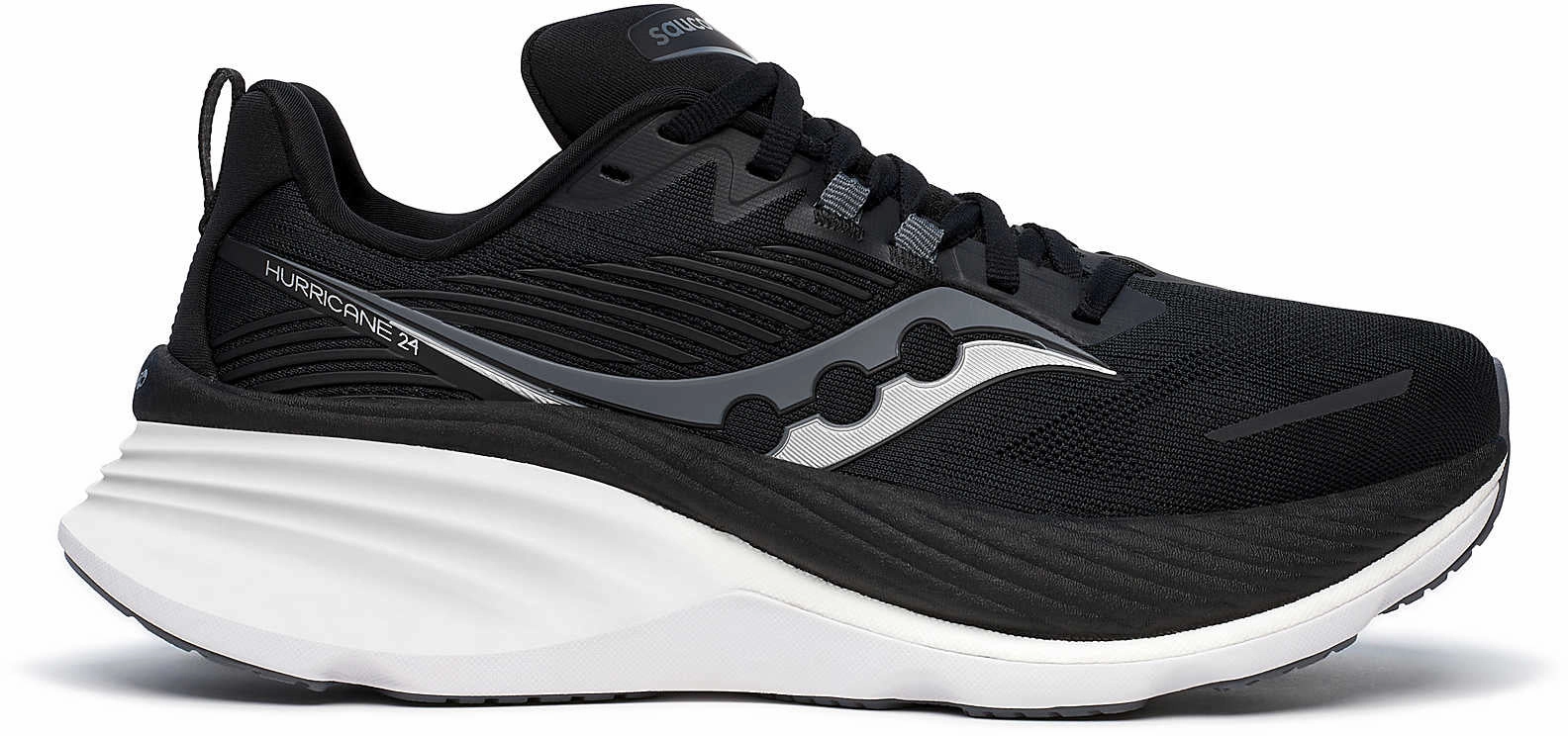 Saucony Hurricane 24 Womens Running Shoes - Black smooth - surface shoes