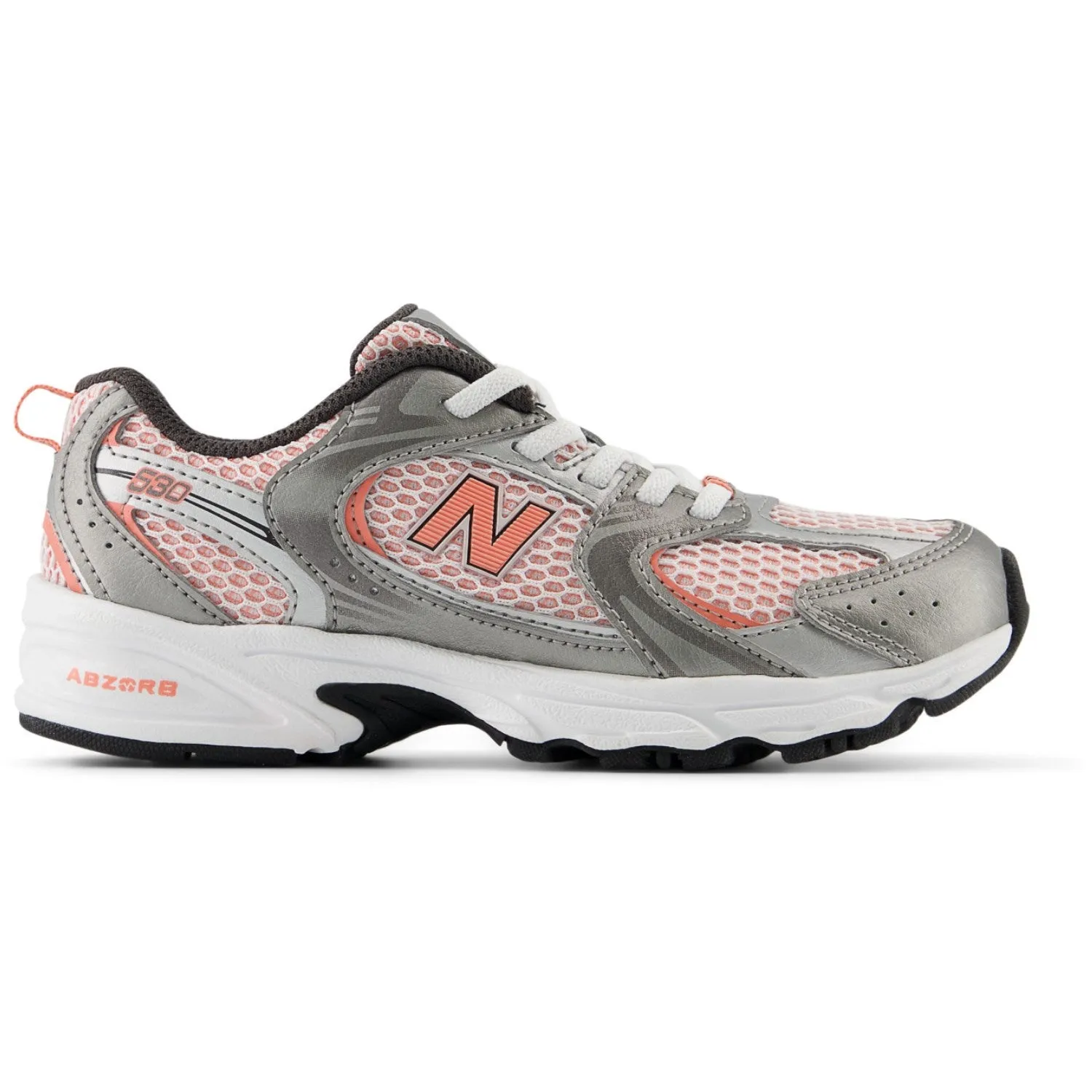 Slip Zone Chill Step New Balance Dark Silver Metallic New Balance 530 Kids Bungee Lace