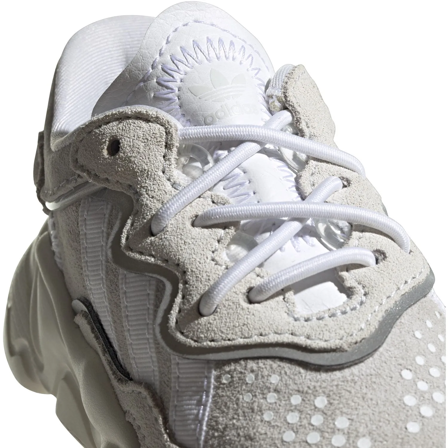 adidas Originals Crystal White/Cloud White/Off White Ozweego El I Sneakers CrossTraining