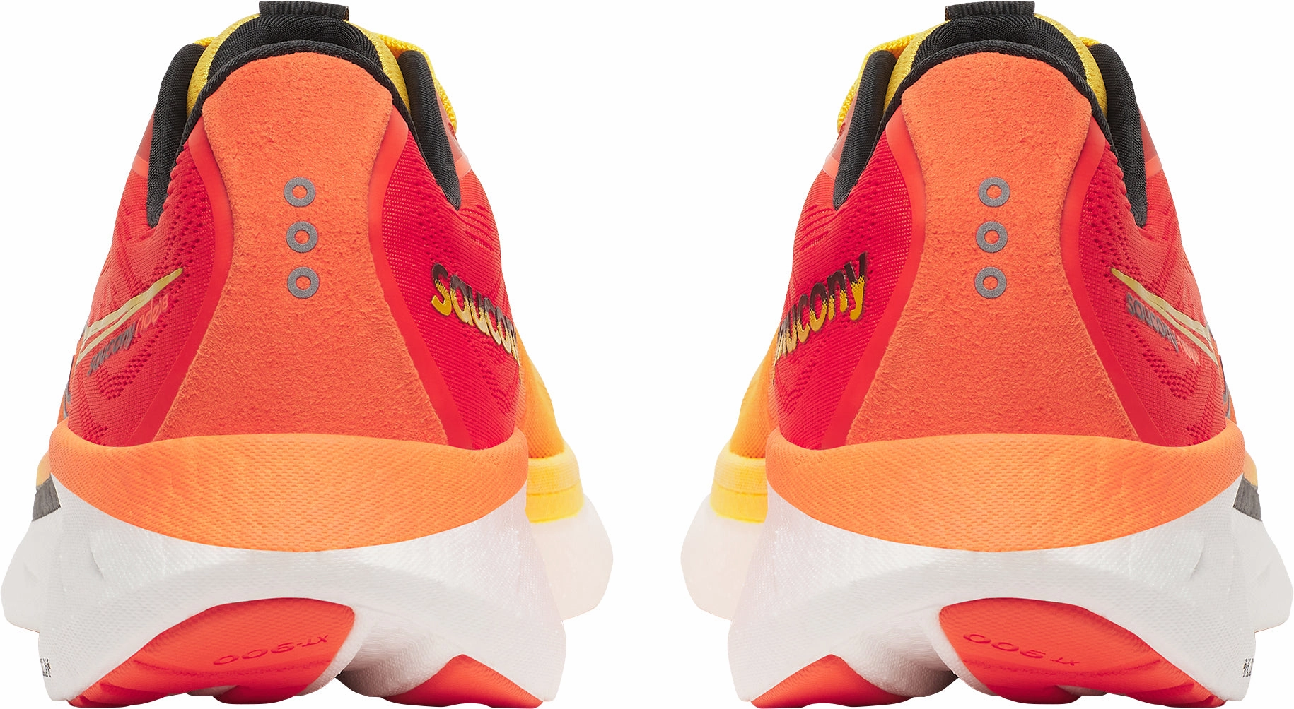 Saucony Ride 18 Mens Running Shoes - Yellow Bounce Response Tech night - running