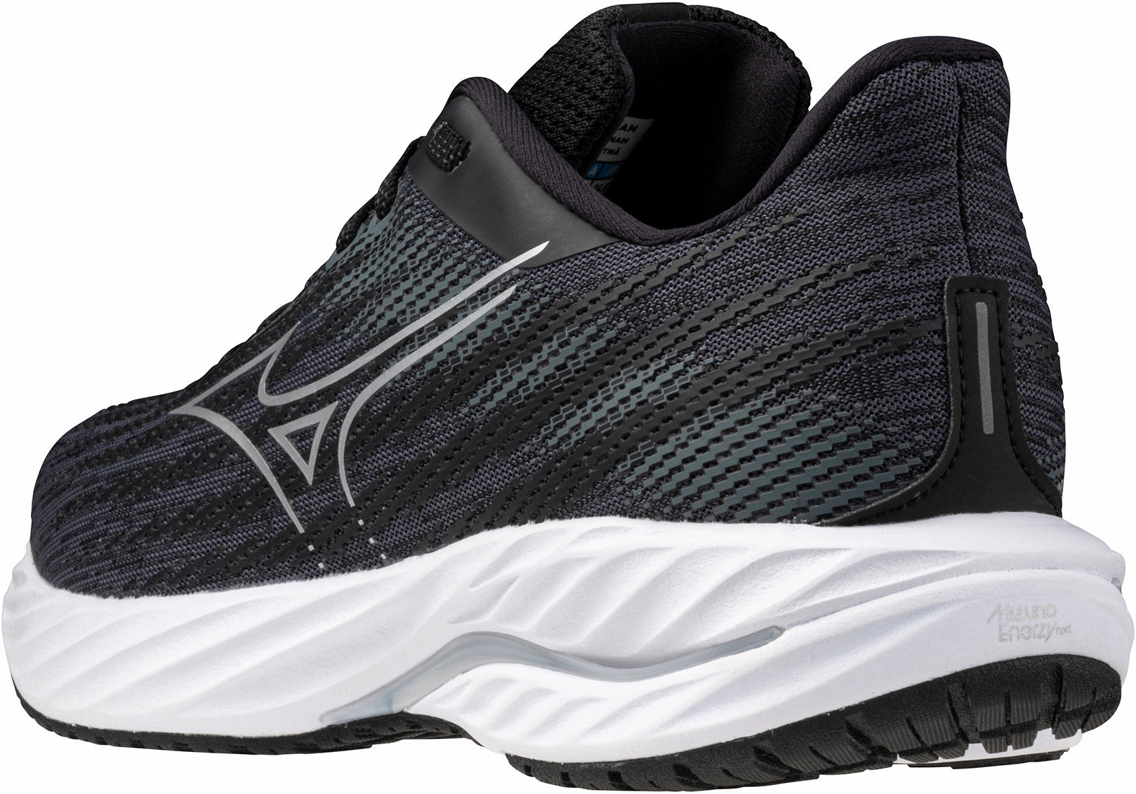 microfiber Stable Heel Counter Mizuno Wave Inspire 21 Womens Running Shoes - Black