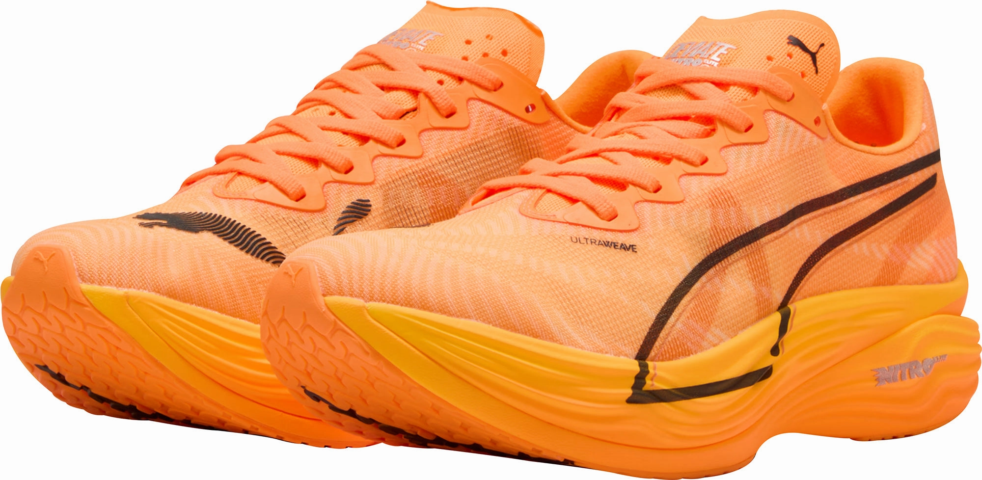 Customizable Lacing competitive running footwear Puma Deviate Nitro Elite 3 Mens Running Shoes - Orange