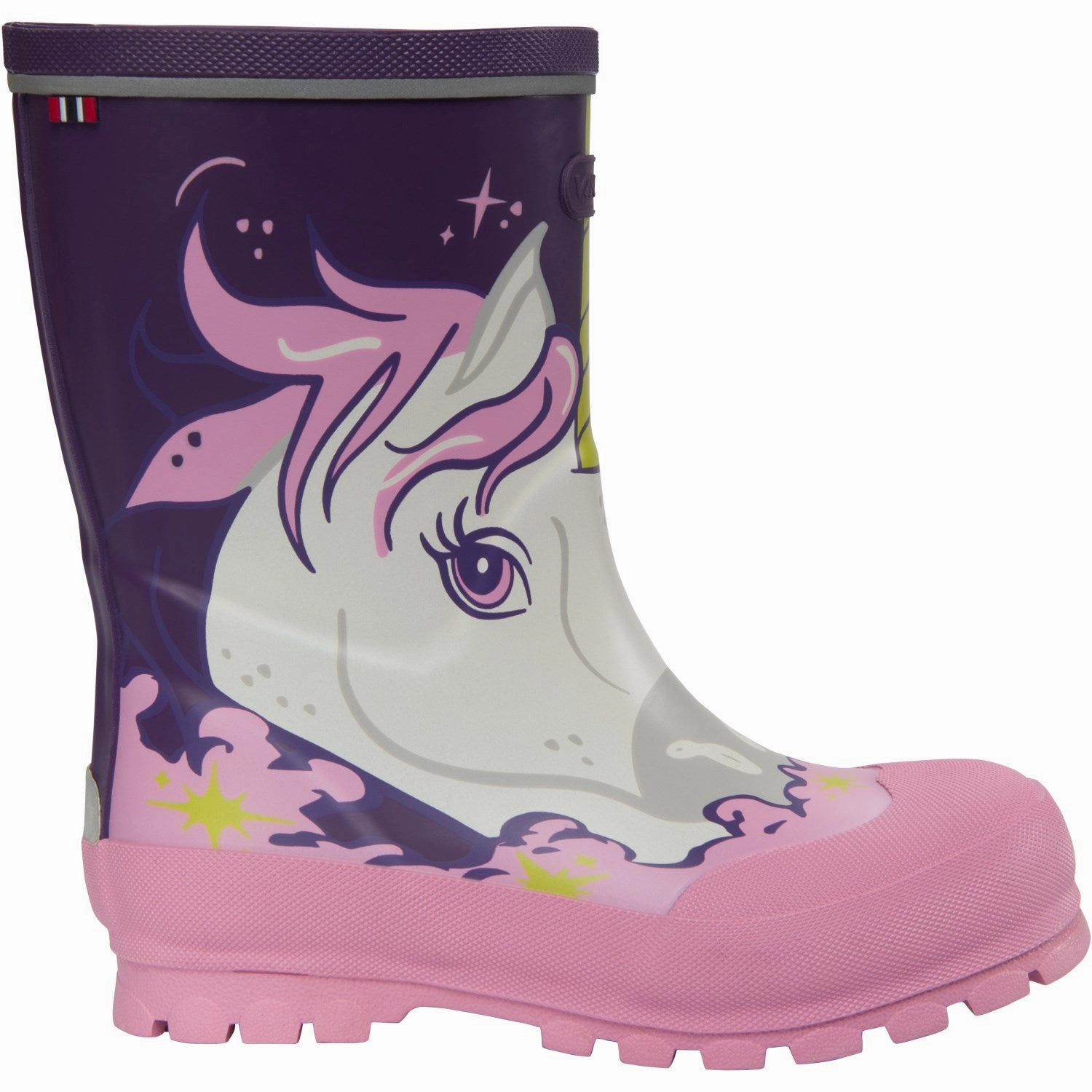 VIKING Purple/Multi Jolly Print High Traction Warm And Comfortable