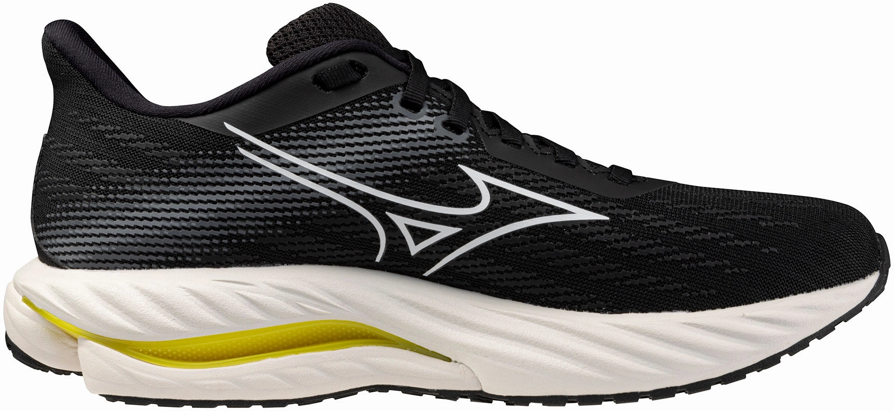 running for a way to stay in control SleekDesign Mizuno Wave Inspire 21 WIDE FIT (D) Womens Running Shoes - Black
