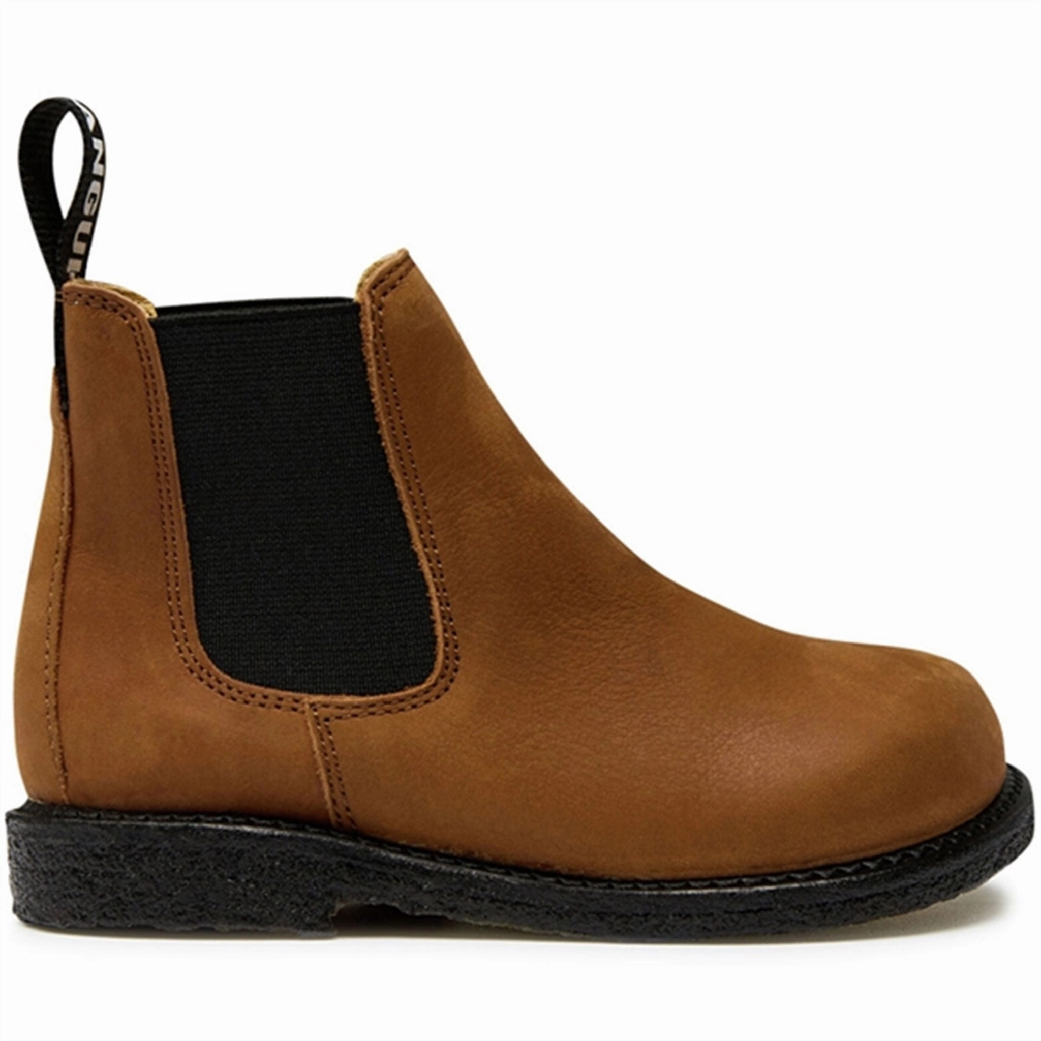 Stable Support Rough Trail Hiker Oil-Resistant Angulus Chelsea Boots With Elastic Cognac/Black