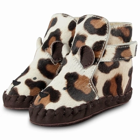 Donsje Baby Kapi Exclusive Lining Jaguar Spotted Contoured Footbed