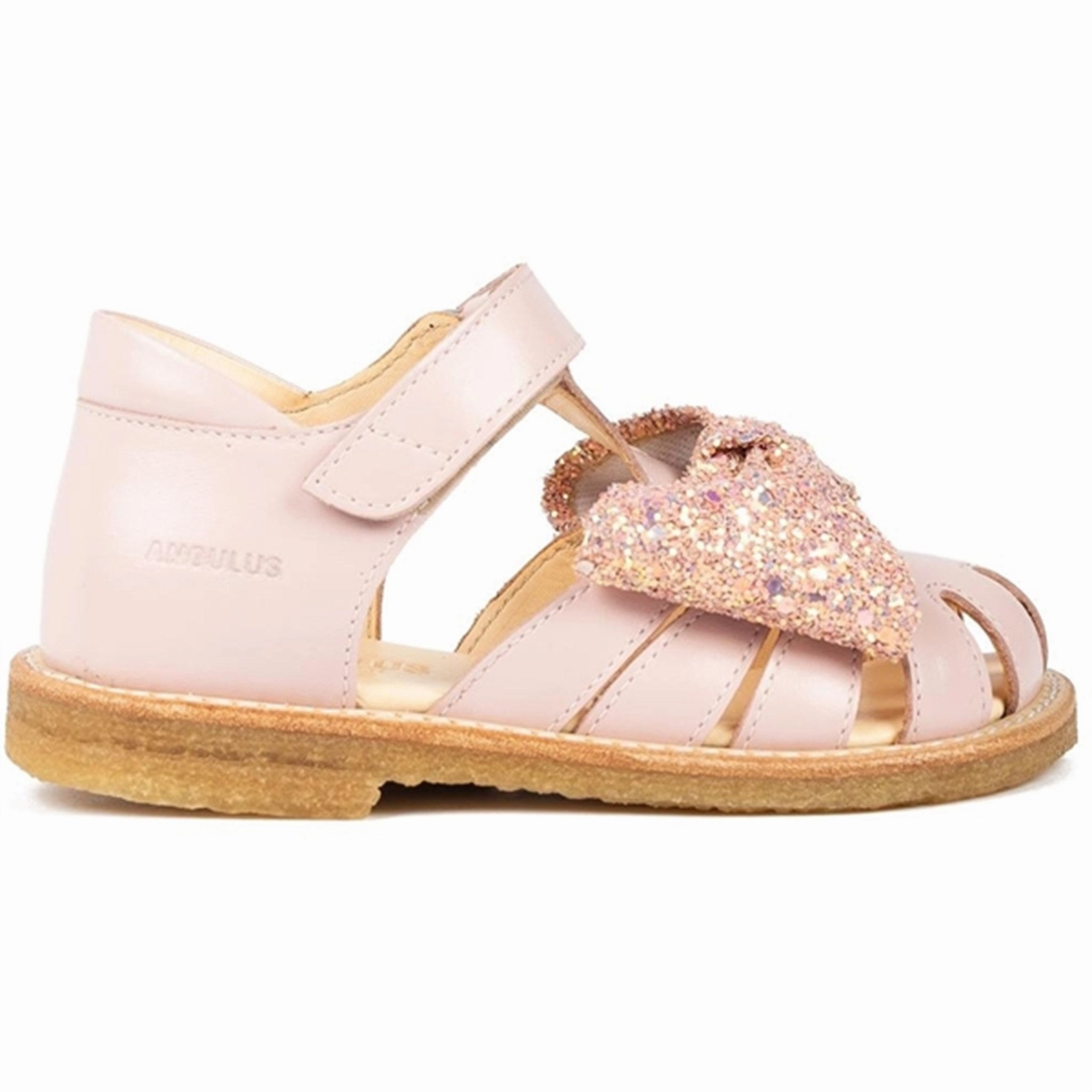 Balanced Weight Distribution Lightweight Outdoor Footwear Angulus Sandals Pale Rose/Rose Glitter