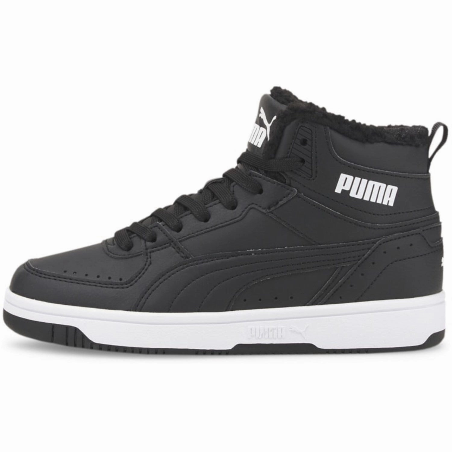 Puma Black Puma Rebound Joy Fur Jr Boot Low Profile Rough Terrain Sand Shade