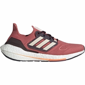 adidas Ultra Boost 22 Womens Running Shoes - Red Lightweight Outsole Design