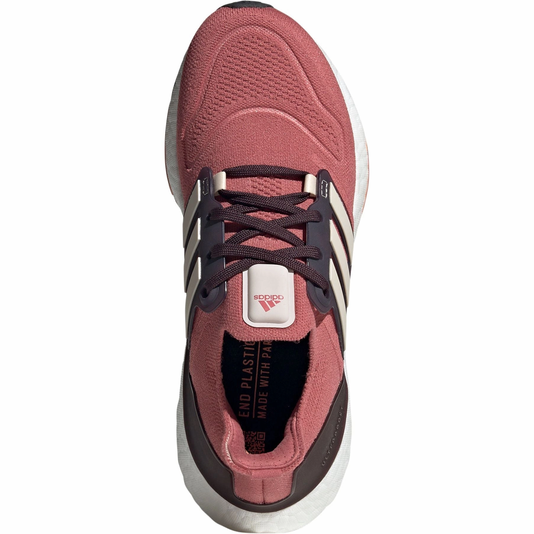 Flexible Midsole Construction Flexible Heel Counter adidas Ultra Boost 22 Womens Running Shoes - Red