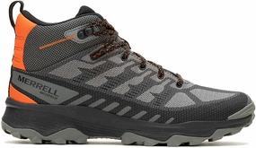 Supportive Footbed Holiday Sports Merrell Speed Eco Mid Waterproof Mens Walking Boots - Grey