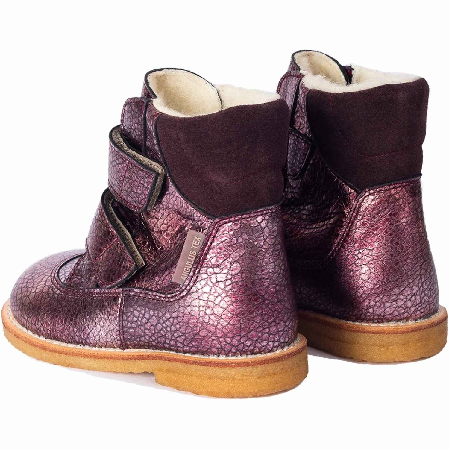 Angulus Sunset/Dusty Aubergine Tex Boot with Velcro Closure Slim Line