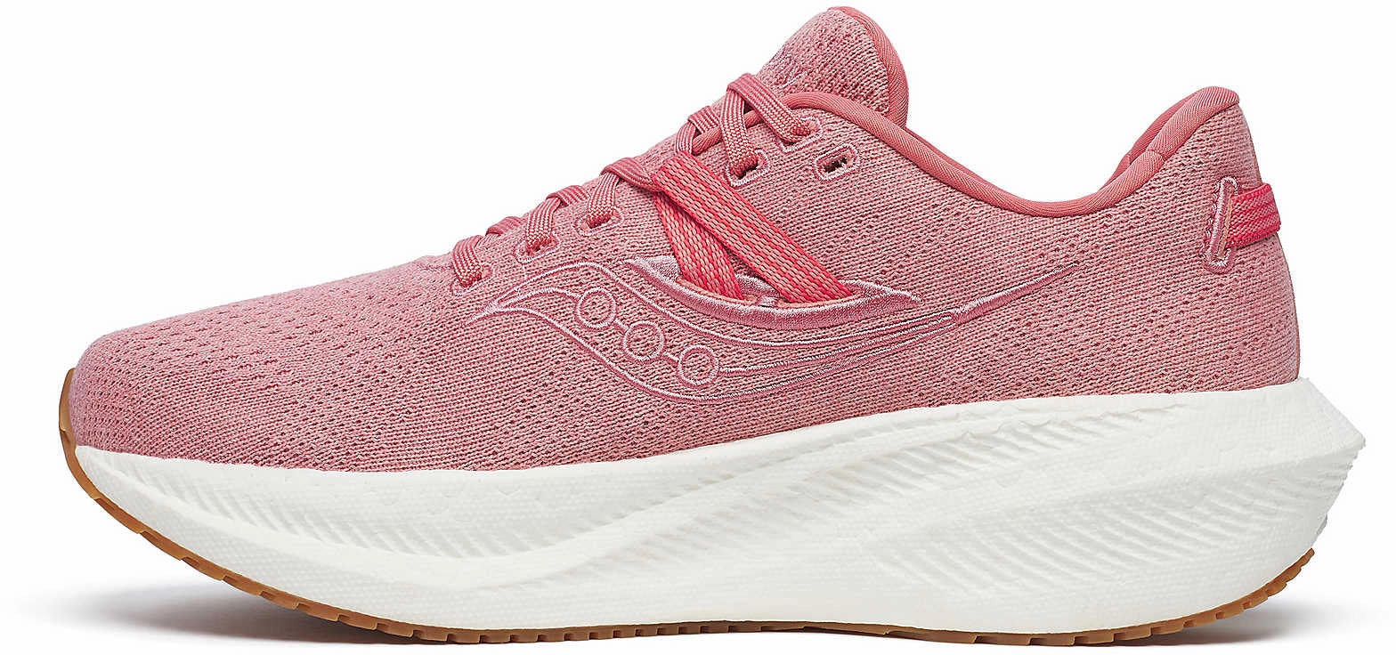 Saucony Triumph RFG Womens Running Shoes - Pink Turbulent Flow Vents Energy Redirecting Stud Configuration
