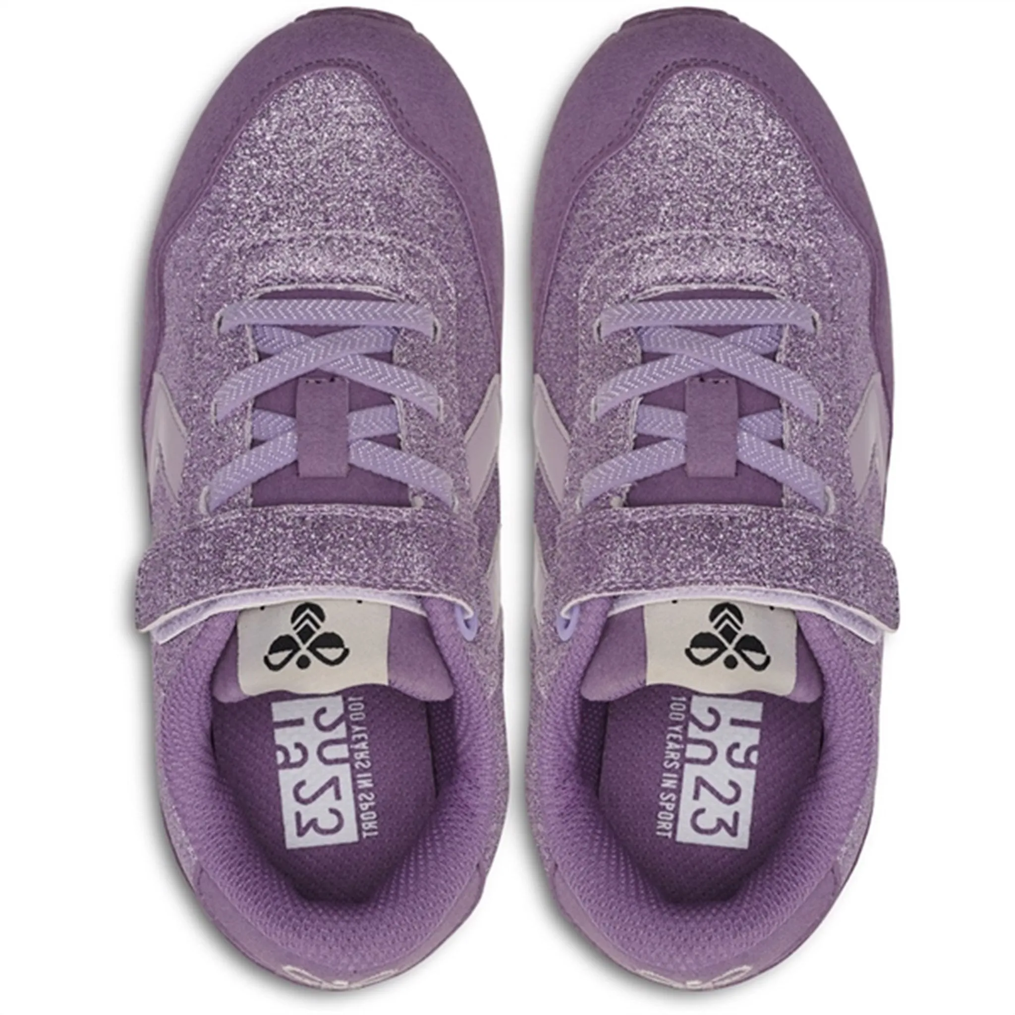 Removable Insole Hummel Reflex Glitter JR Sneakers Lavender Frost