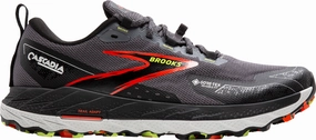 Brooks Cascadia 18 GORE-TEX Mens Trail Running Shoes - Grey Heart - rate control Hydrolock Water Resistance