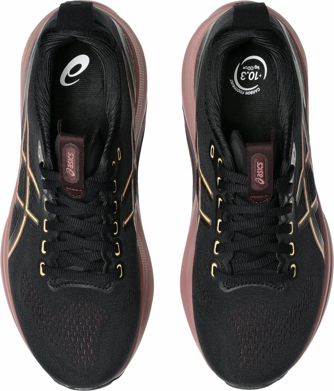 Asics Gel Kayano 32 Womens Running Shoes - Black Shock Dispersing Heel Cup