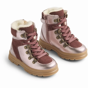 Wheat Rose Pearl Winterboot Toni Hiker Tex Cabin Cozy Rubber Sole
