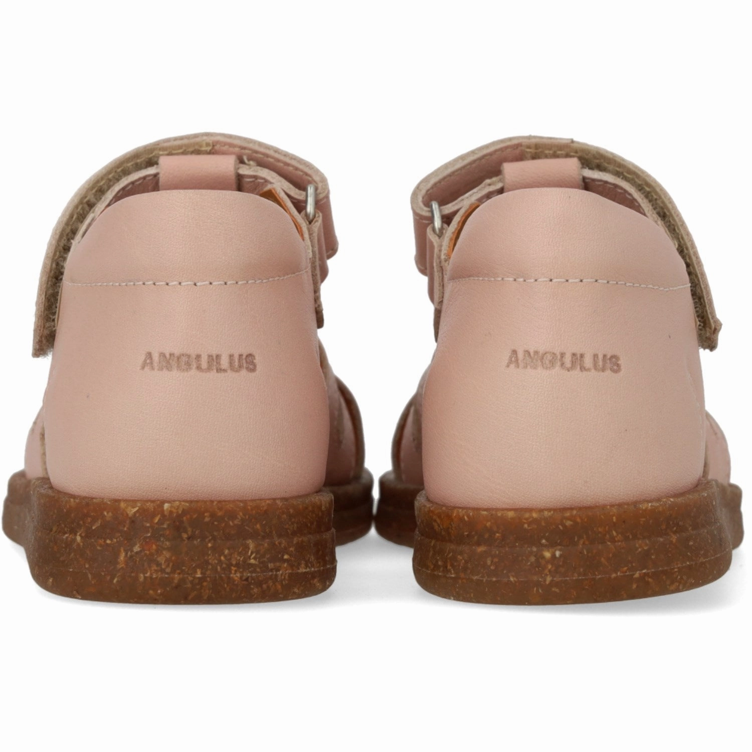 Easy Wear Angulus Rosebud/Rosebud Glitter Leather Heart Sandal with Sparkling Glitter Heart