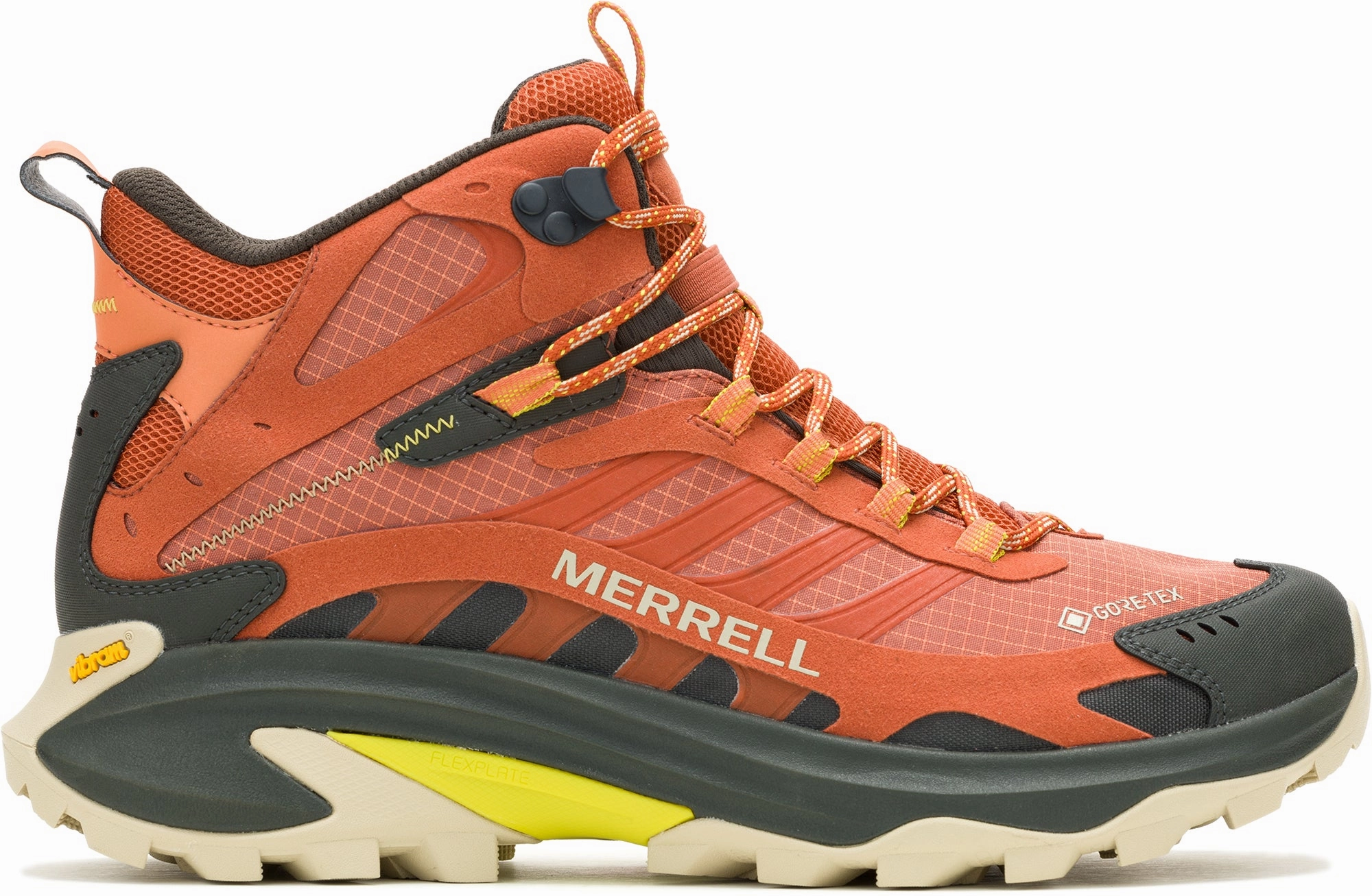 Merrell Moab Speed 2 Mid GORE-TEX Mens Walking Boots - Orange Energy Capture Outsole Playing