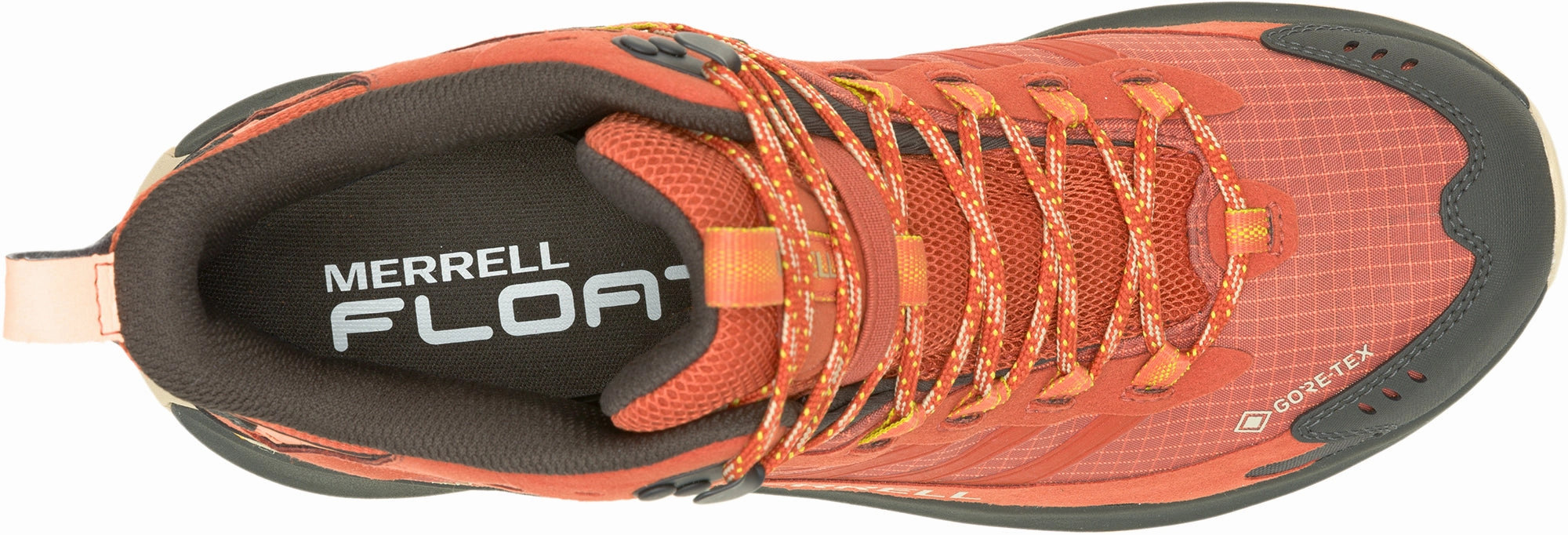 Merrell Moab Speed 2 Mid GORE-TEX Mens Walking Boots - Orange with synthetic materials