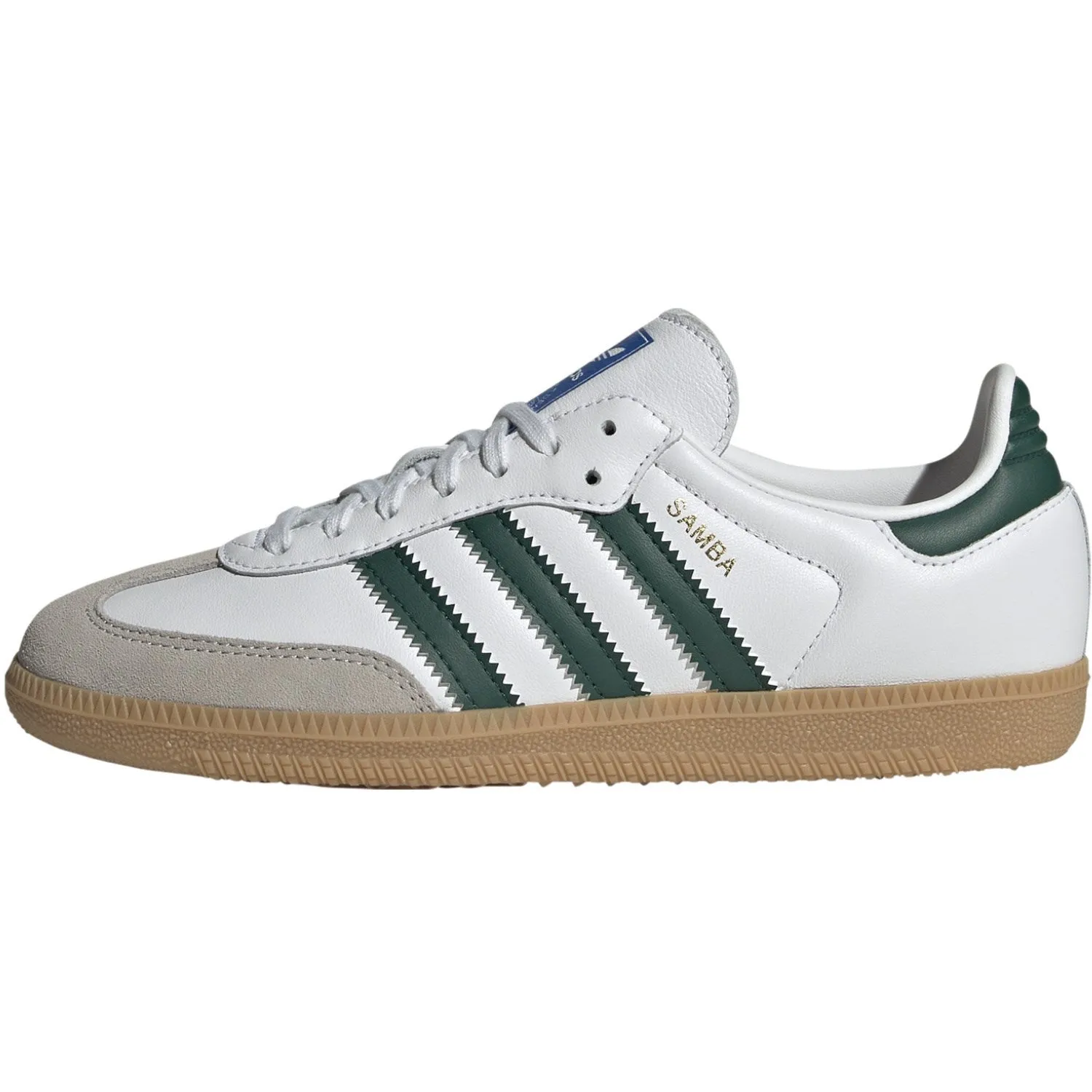 adidas Originals Cloud White/Collegiate Green/Gum Samba Og J Sneakers Slip Choice Walking Focus