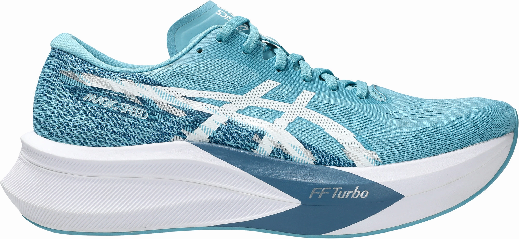 Snowy running traction Asics Magic Speed 4 Mens Running Shoes - Blue