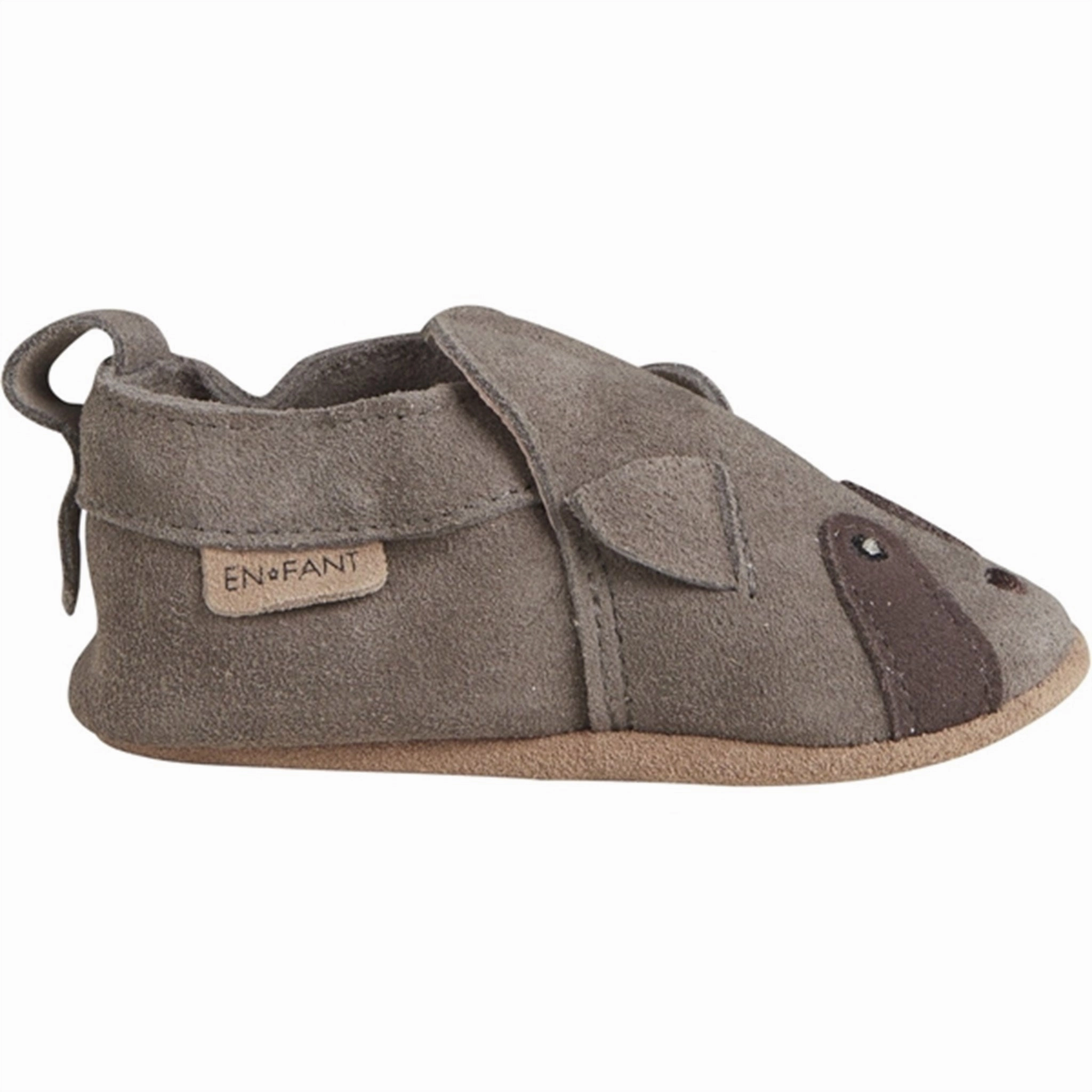 En Fant Slippers Ruskind Chocolate Chip Beach Ready Slip MoistureWicking