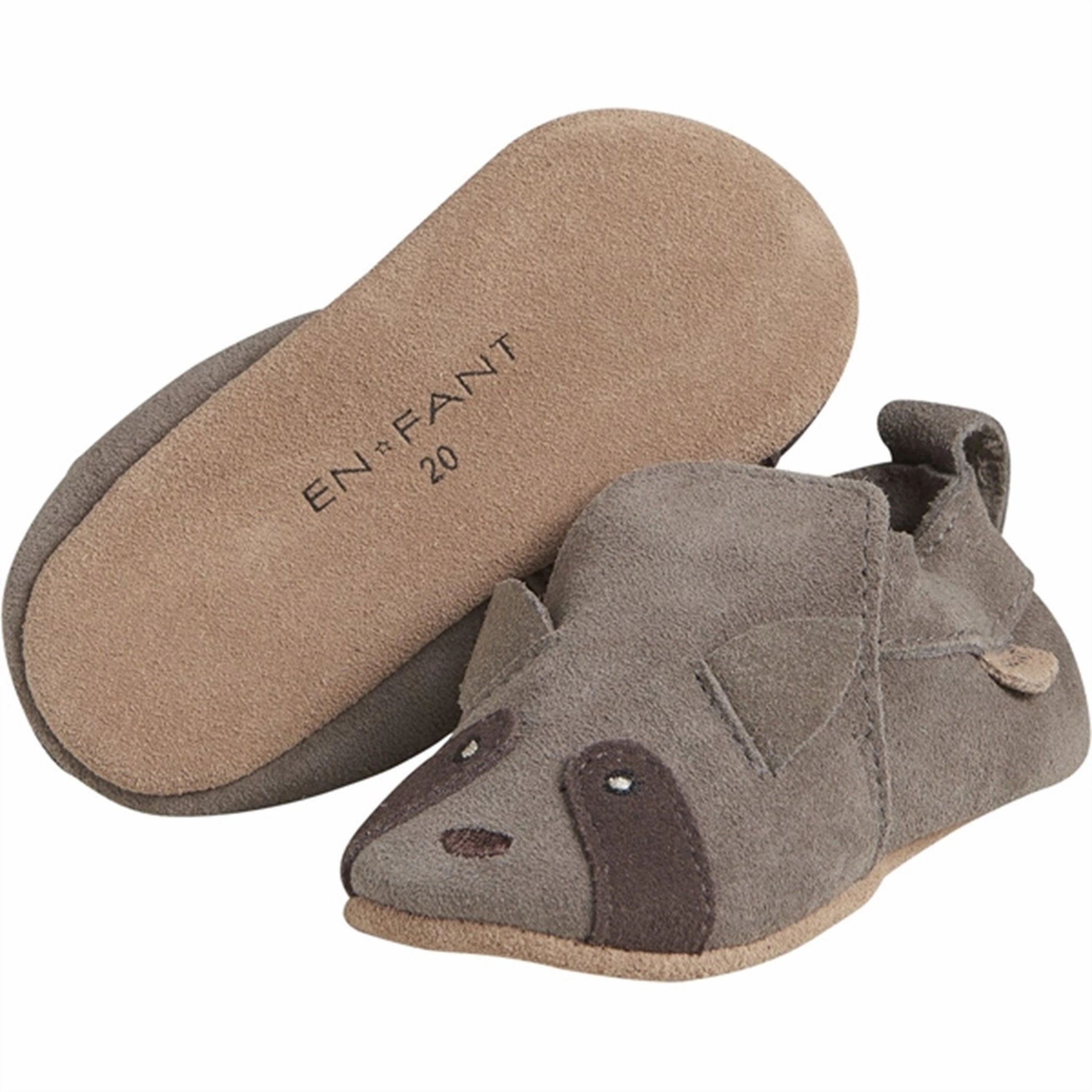 En Fant Slippers Ruskind Chocolate Chip Comfortable Features Minimalist