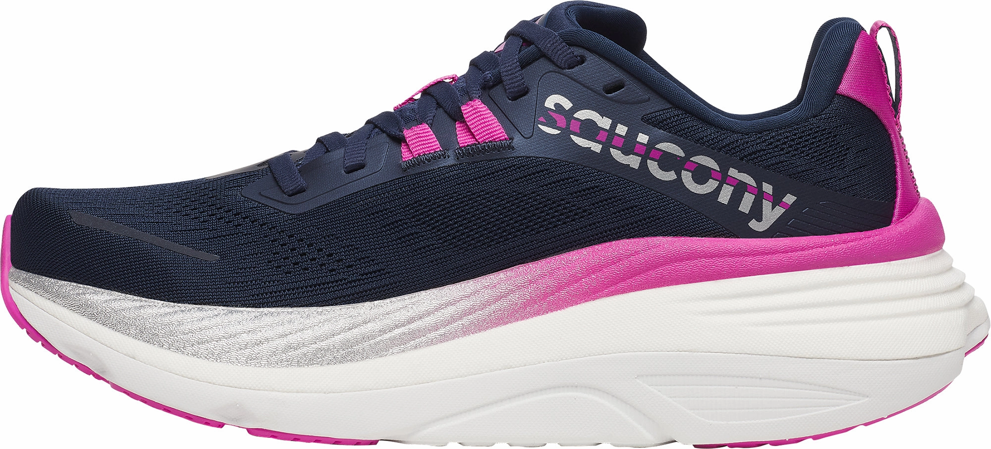memory - foam insole shoes Mid-top Saucony Hurricane 24 Womens Running Shoes - Blue