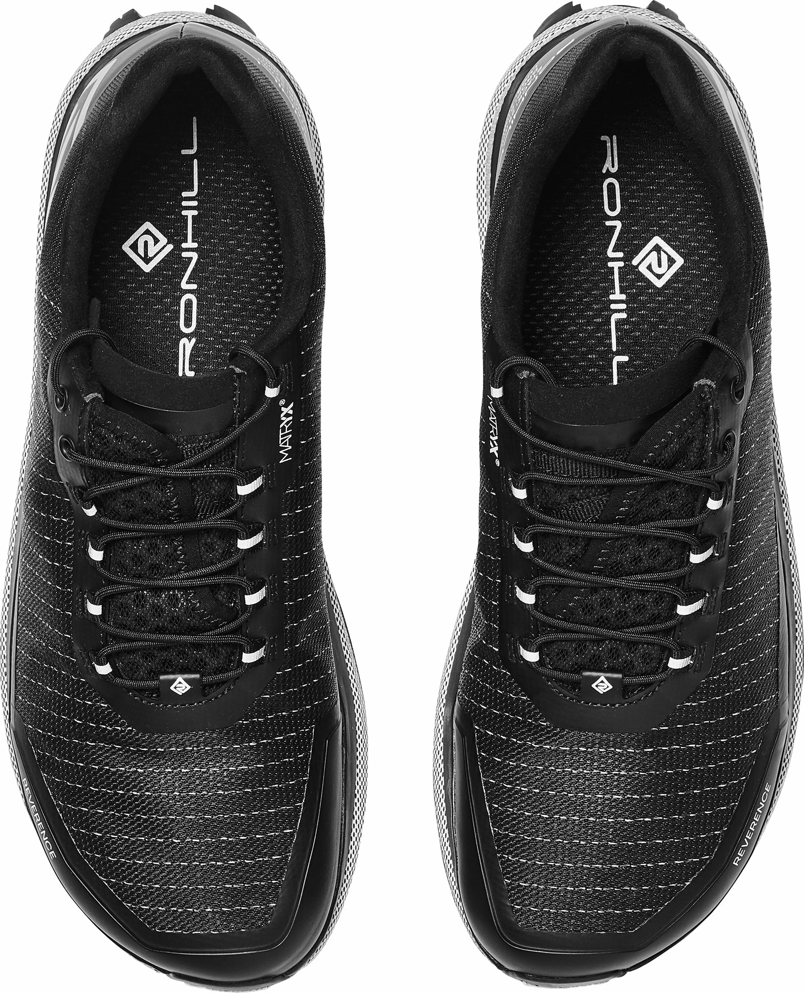 Ronhill Reverence Mens Trail Running Shoes - Black Lightweight frame construction Heel Lock System