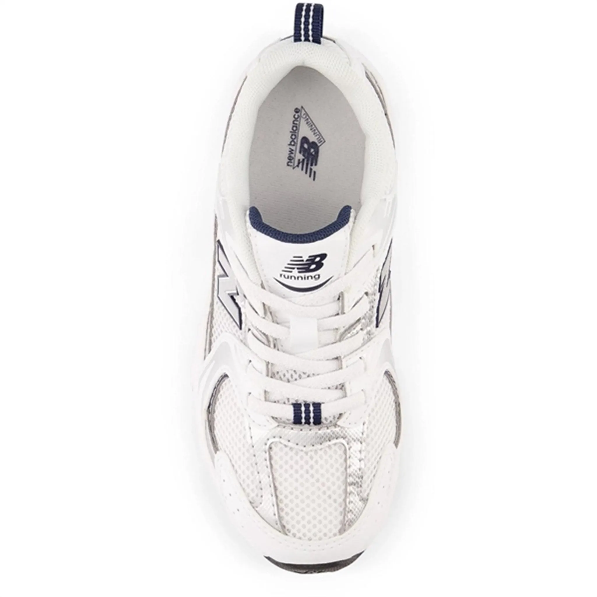 New Balance 530 Kids Bungee Lace Sneakers White Flow Structure