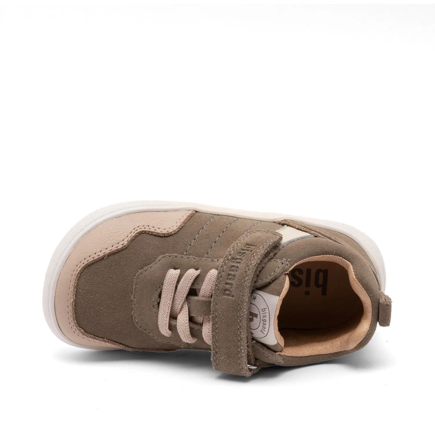Flexible Design Bisgaard Khaki Barefoot Baloo Velcro Shoe