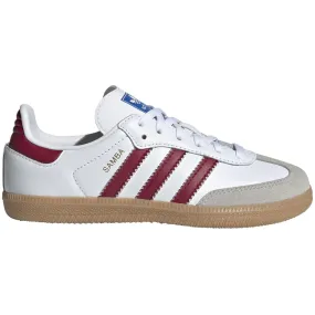 adidas Originals SAMBA OG C Sneakers Cloud White / Collegiate Burgundy / Gum Fashion Rush Comfortable Straps