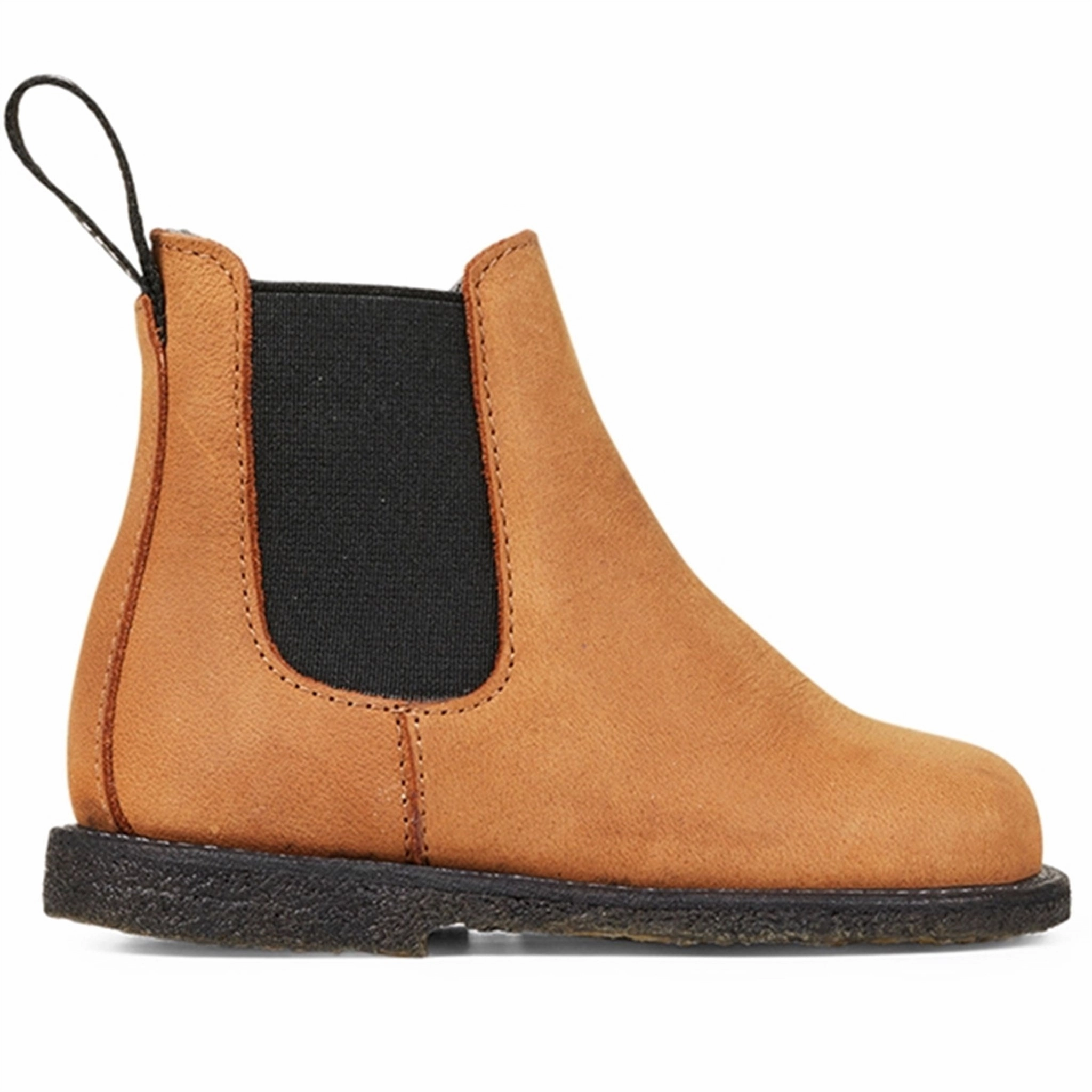 Zero Stress Angulus Begynder Chelsea Boots Dark Cognac/Black Elastic